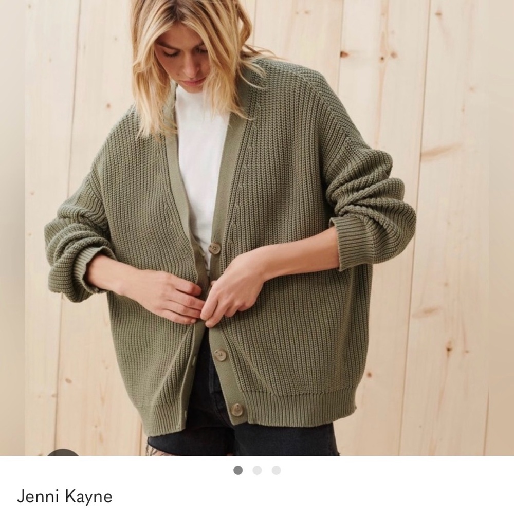 Jenni Kayne Olive Knit Cardigan